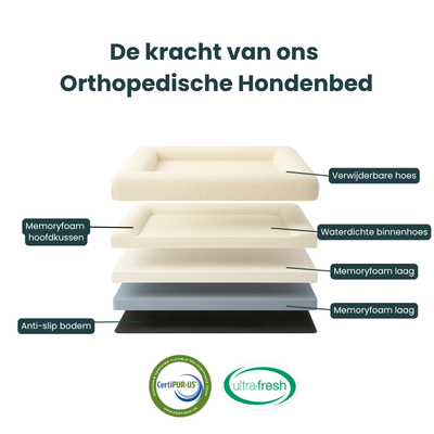 Hondenkussen Orthopedisch + Extra Hoes Bundel