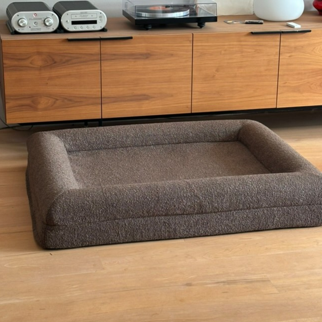 Hondenkussen Orthopedisch - Bouclé Choco Bruin