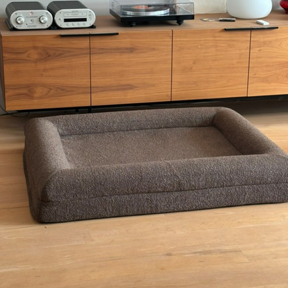 Hondenkussen Orthopedisch - Bouclé Choco Bruin